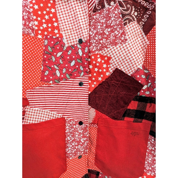 Red Patched Painter’s Jacket - Picture 5 of 7